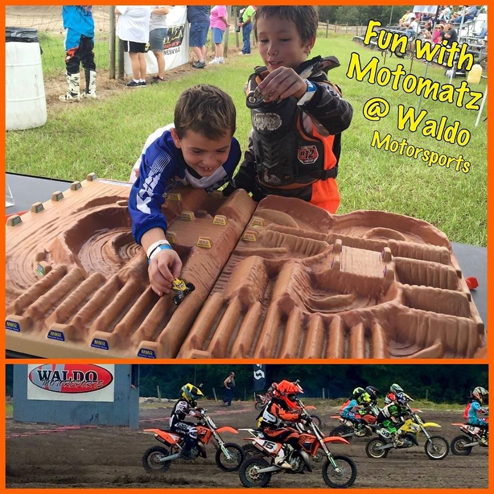 Toy motorbike track top